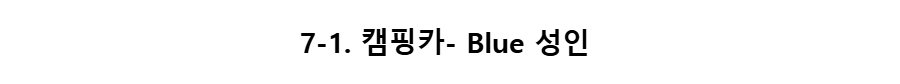7-1. 캠핑카- Blue 성인